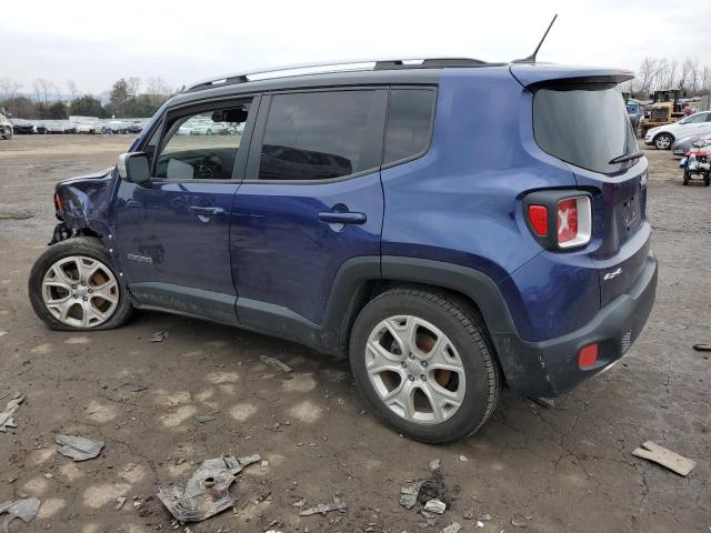 ZACCJBDT0GPE05323 - 2016 JEEP RENEGADE LIMITED BLUE photo 2