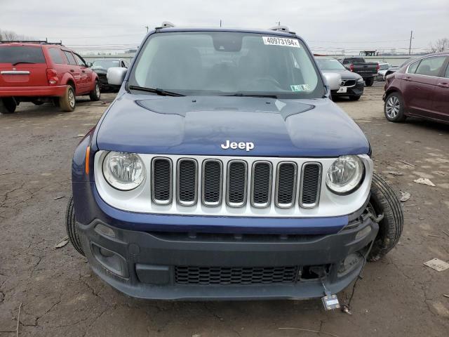 ZACCJBDT0GPE05323 - 2016 JEEP RENEGADE LIMITED BLUE photo 5