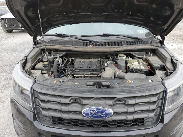 1FM5K8AR0KGB46027 - 2019 FORD EXPLORER POLICE INTERCEPTOR BLACK photo 12