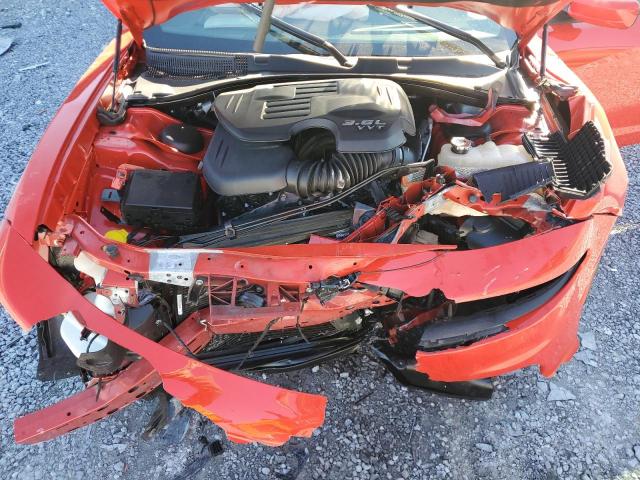 2C3CDXHG1NH149603 - 2022 DODGE CHARGER GT RED photo 11