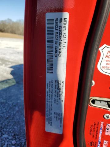 2C3CDXHG1NH149603 - 2022 DODGE CHARGER GT RED photo 12