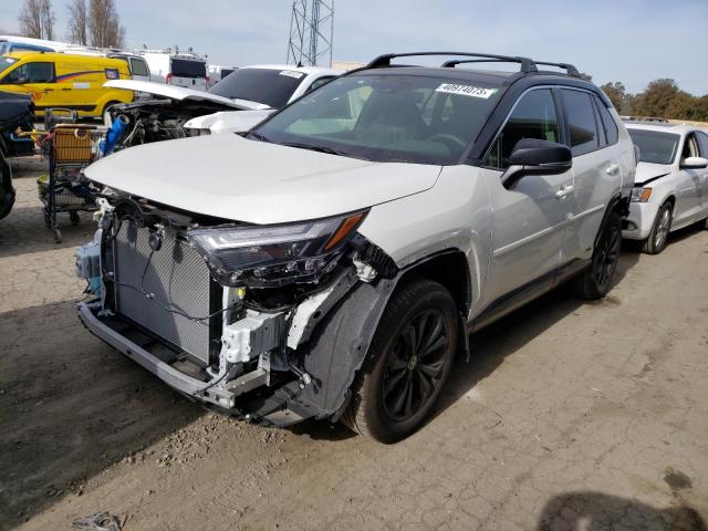 JTME6RFV0ND528195 - 2022 TOYOTA RAV4 XSE WHITE photo 1