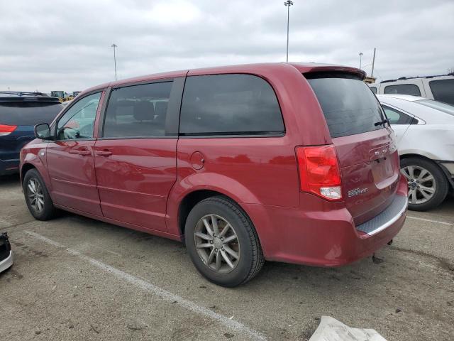 2C4RDGBG3ER411632 - 2014 DODGE GRAND CARA SE RED photo 2