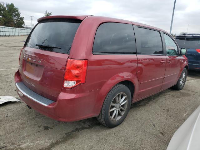 2C4RDGBG3ER411632 - 2014 DODGE GRAND CARA SE RED photo 3