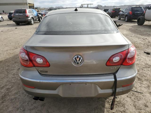 WVWMN7AN3BE717388 - 2011 VOLKSWAGEN CC SPORT TAN photo 6