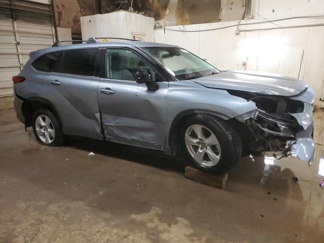 5TDBZRBH8MS081810 - 2021 TOYOTA HIGHLANDER L BLUE photo 4