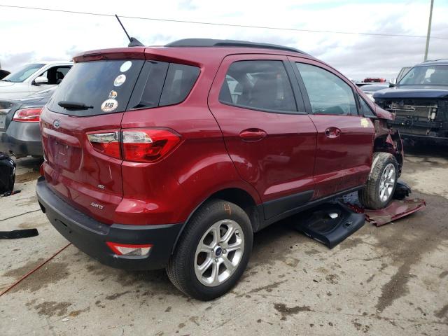 MAJ6S3GLXLC346751 - 2020 FORD ECOSPORT SE RED photo 3