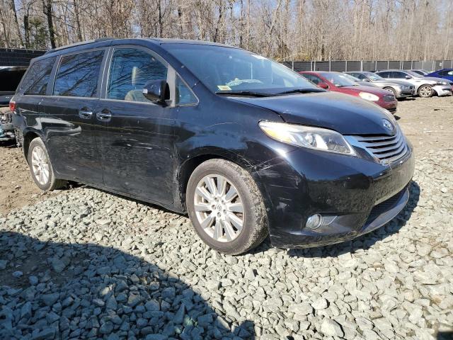 5TDYK3DC7FS638156 - 2015 TOYOTA SIENNA XLE BLACK photo 4