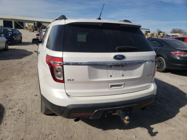 1FM5K7D80DGA65478 - 2013 FORD EXPLORER XLT WHITE photo 6