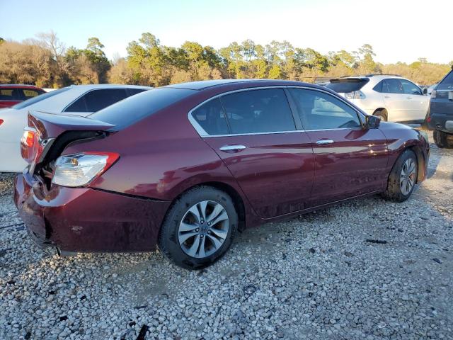 1HGCR2F3XDA111883 - 2013 HONDA ACCORD LX BURGUNDY photo 3