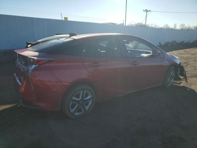 JTDKARFU8H3049218 - 2017 TOYOTA PRIUS RED photo 3