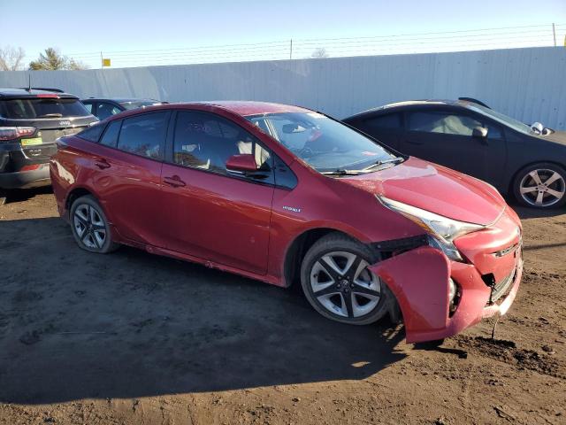 JTDKARFU8H3049218 - 2017 TOYOTA PRIUS RED photo 4