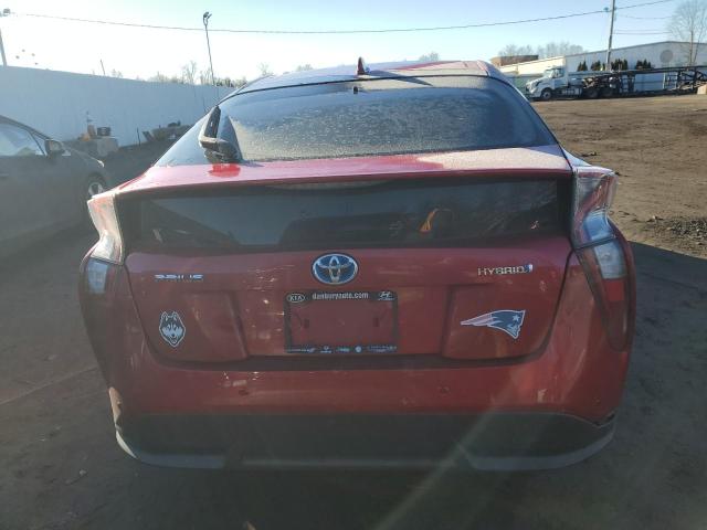 JTDKARFU8H3049218 - 2017 TOYOTA PRIUS RED photo 6