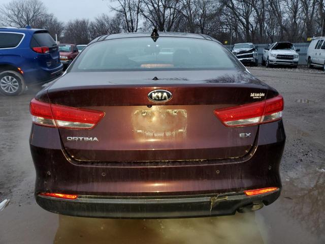 5XXGU4L35JG214434 - 2018 KIA OPTIMA EX PURPLE photo 6