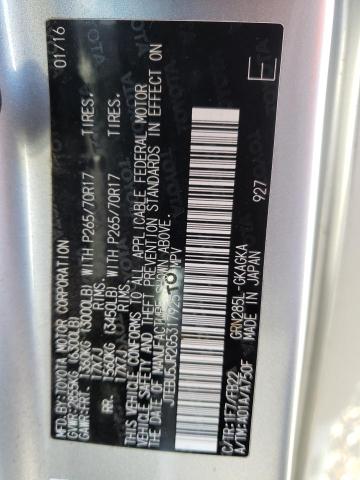 JTEBU5JR2G5317925 - 2016 TOYOTA 4RUNNER SR5/SR5 PREMIUM 银色 照片 12