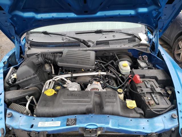 1B7GL2AN51S107241 - 2001 DODGE DAKOTA QUAD BLUE photo 11