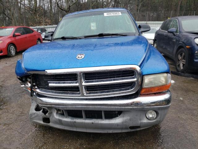 1B7GL2AN51S107241 - 2001 DODGE DAKOTA QUAD BLUE photo 5