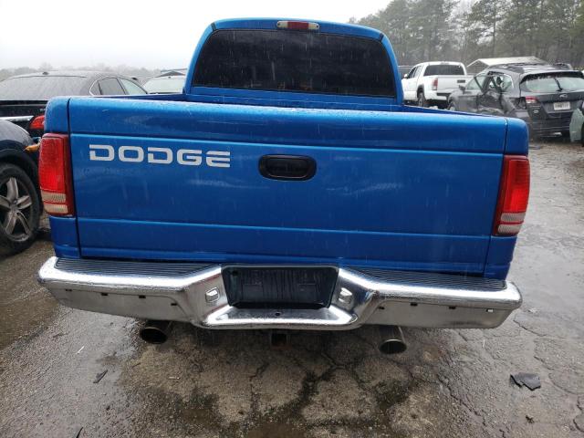 1B7GL2AN51S107241 - 2001 DODGE DAKOTA QUAD BLUE photo 6