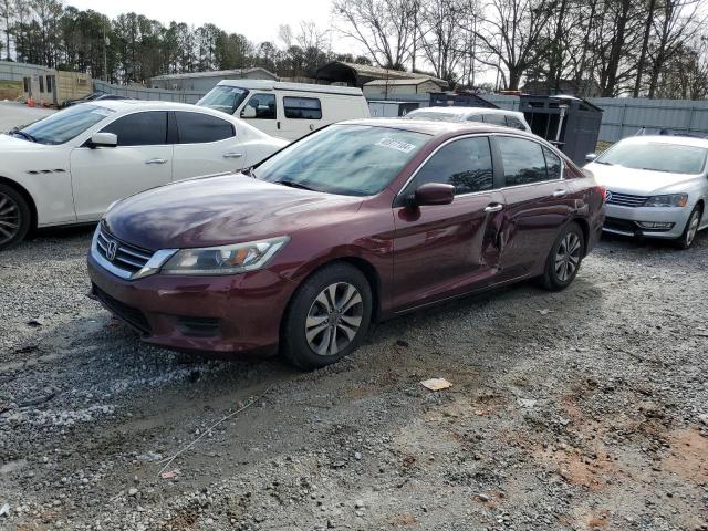 1HGCR2F34FA167787 - 2015 HONDA ACCORD LX MAROON photo 1