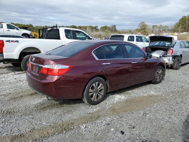 1HGCR2F34FA167787 - 2015 HONDA ACCORD LX MAROON photo 3