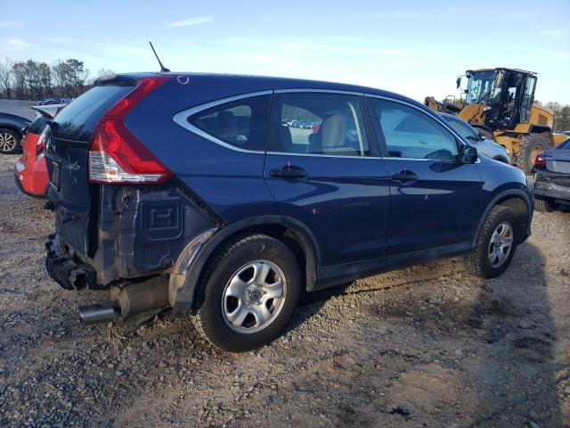 2HKRM4H32EH611093 - 2014 HONDA CR-V LX BLUE photo 3