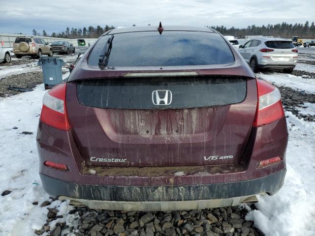 5J6TF2H55DL005376 - 2013 HONDA CROSSTOUR EXL BURGUNDY photo 6