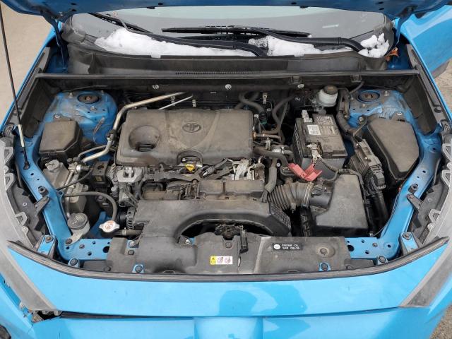 JTMH1RFV7KJ010609 - 2019 TOYOTA RAV4 LE BLUE photo 11