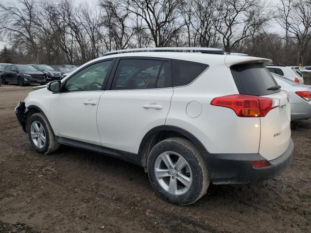 JTMWFREVXDD009546 - 2013 TOYOTA RAV4 XLE WHITE photo 2