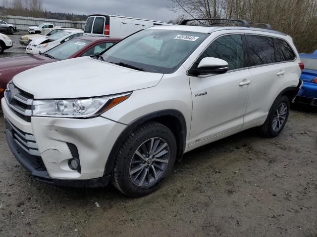 5TDJGRFH7HS022278 - 2017 TOYOTA HIGHLANDER HYBRID WHITE photo 1