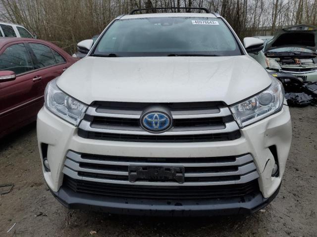 5TDJGRFH7HS022278 - 2017 TOYOTA HIGHLANDER HYBRID WHITE photo 5