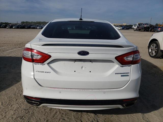 3FA6P0K97ER276769 - 2014 FORD FUSION TITANIUM WHITE photo 6