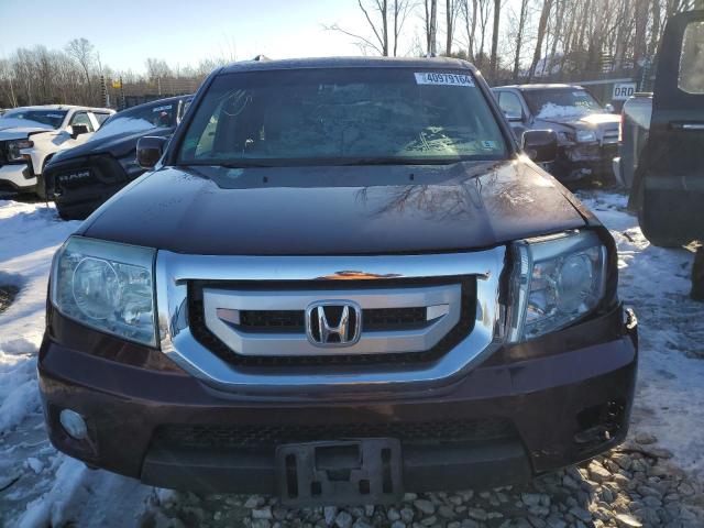 5FNYF4H59BB024200 - 2011 HONDA PILOT EXL BURGUNDY photo 5