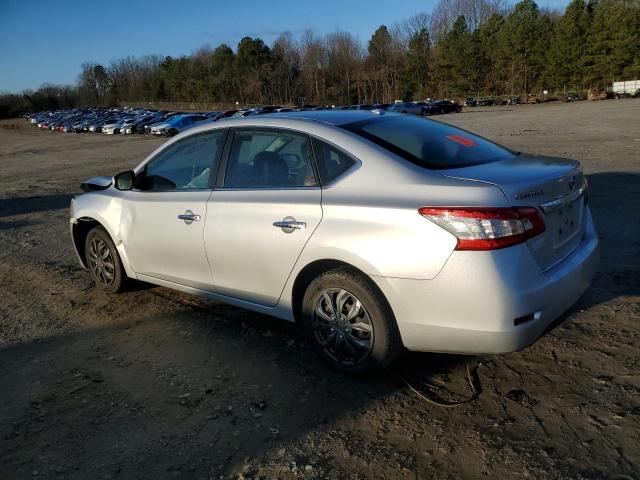 3N1AB7AP8FL669361 - 2015 NISSAN SENTRA S SILVER photo 2