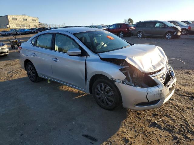 3N1AB7AP8FL669361 - 2015 NISSAN SENTRA S SILVER photo 4