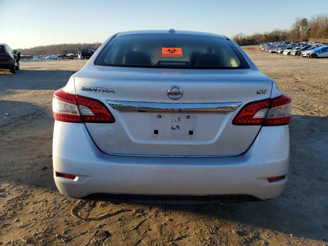 3N1AB7AP8FL669361 - 2015 NISSAN SENTRA S SILVER photo 6