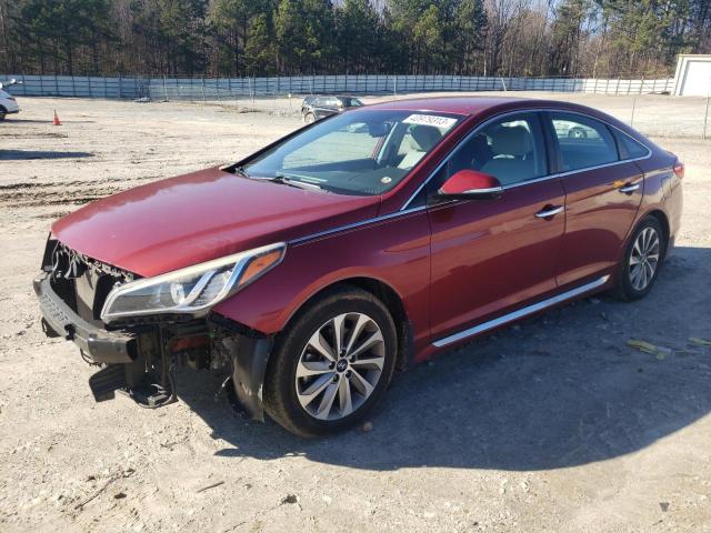 5NPE34AF3GH305349 - 2016 HYUNDAI SONATA SPORT BURGUNDY photo 1