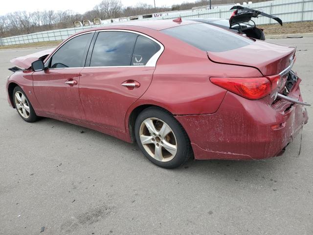 JN1BV7AR5EM701281 - 2014 INFINITI Q50 BASE RED photo 2