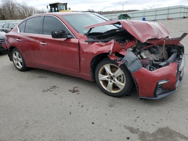 JN1BV7AR5EM701281 - 2014 INFINITI Q50 BASE RED photo 4