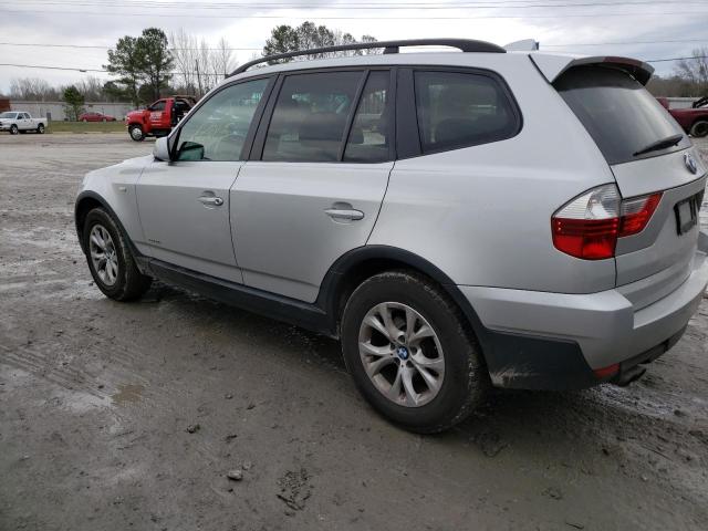 WBXPC93479WJ30556 - 2009 BMW X3 XDRIVE30I SILVER photo 2