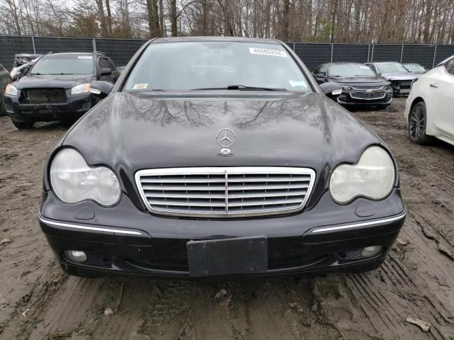 WDBRF61J02F203047 - 2002 MERCEDES-BENZ C 240 BLACK photo 5