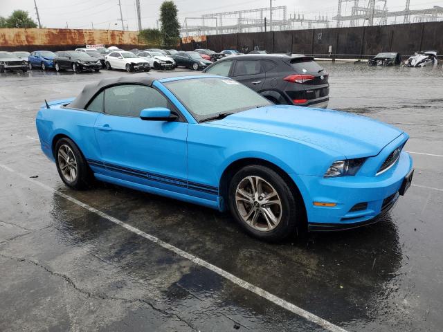 1ZVBP8EM2E5222450 - 2014 FORD MUSTANG BLUE photo 4