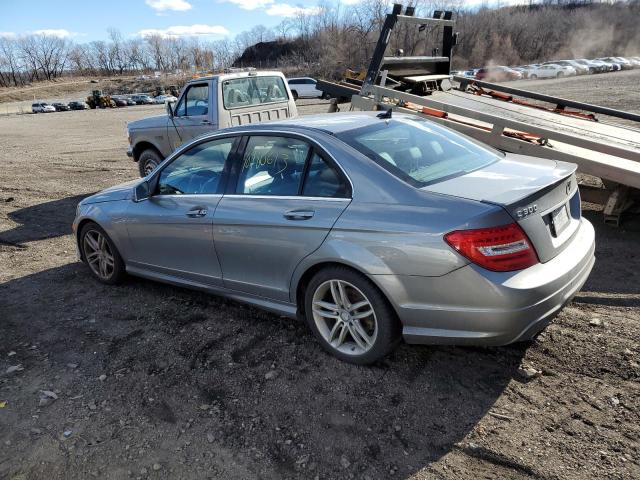 WDDGF8AB4ER320250 - 2014 MERCEDES-BENZ C 300 4MATIC GRAY photo 2