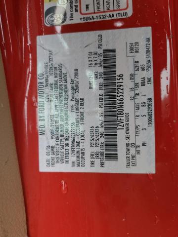 1ZVFT80N665229156 - 2006 FORD MUSTANG RED photo 12