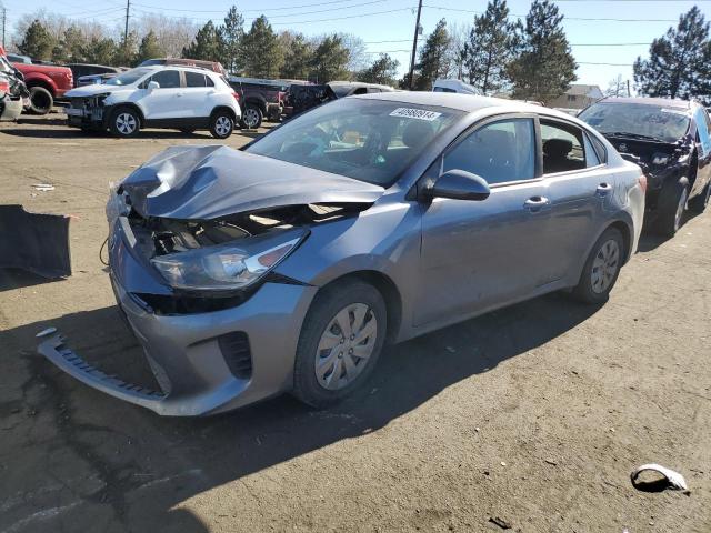 3KPA24AB4KE166201 - 2019 KIA RIO S GRAY photo 1