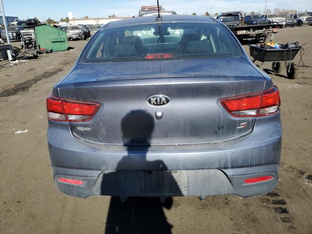 3KPA24AB4KE166201 - 2019 KIA RIO S GRAY photo 6