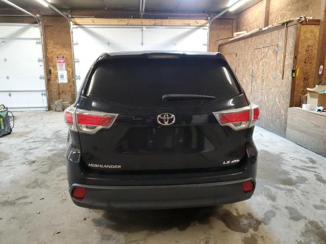 5TDBKRFH6FS162791 - 2015 TOYOTA HIGHLANDER LE BLACK photo 6