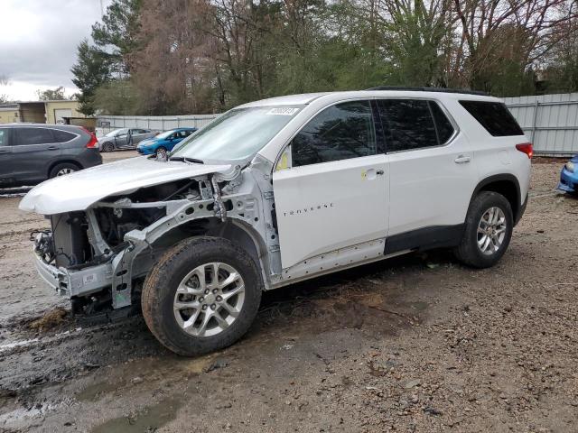 1GNERGKW2LJ300697 - 2020 CHEVROLET TRAVERSE LT WHITE photo 1