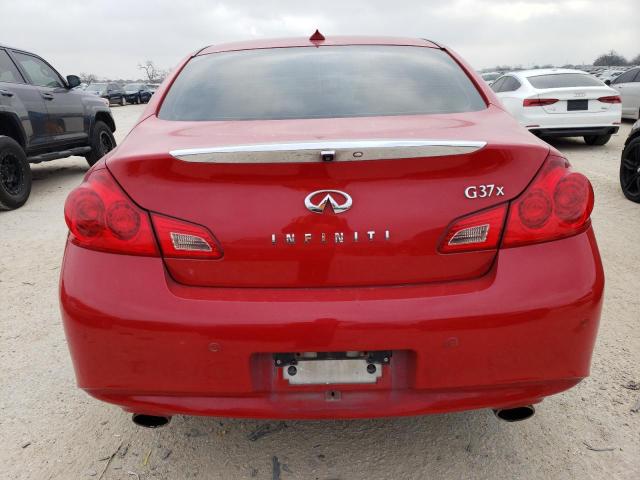 JN1CV6AR9DM351702 - 2013 INFINITI G37 RED photo 6