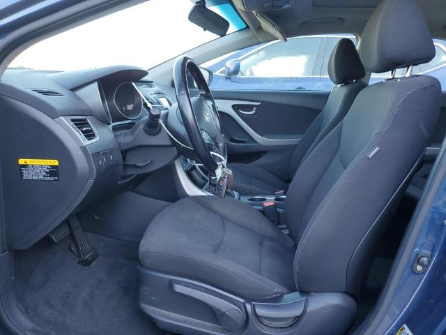 KMHDH4AE7GU600072 - 2016 HYUNDAI ELANTRA SE BLUE photo 7