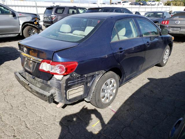 5YFBU4EE1DP209610 - 2013 TOYOTA COROLLA BASE BLUE photo 3